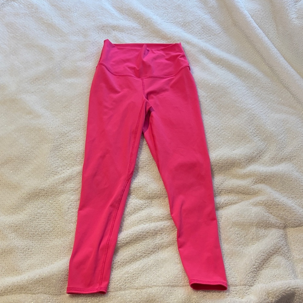 Women's Vibrant Pink Leggings five the label